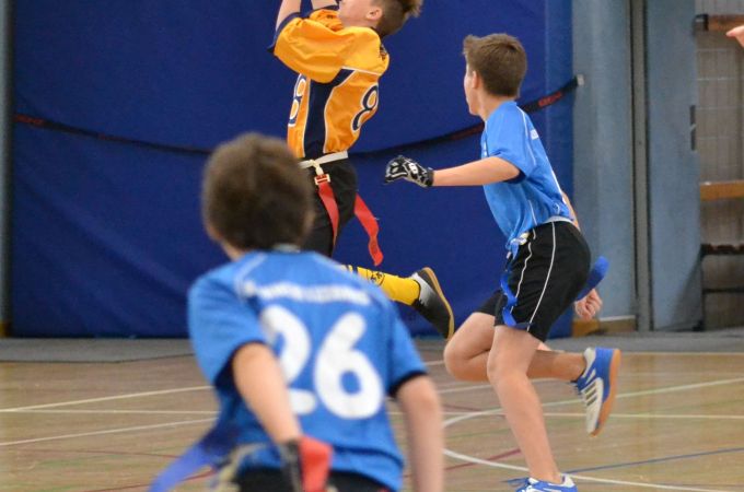 Kelkheim Lizzards vs. Wiesbaden Phantoms - U13 Flag Football - Flagliga Mitte Winter 2019