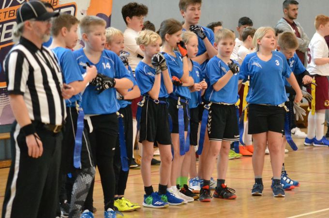 Kelkheim Lizzards vs. Bürstadt Redskins - U13 Flag Football - Flagliga Mitte Winter 2019