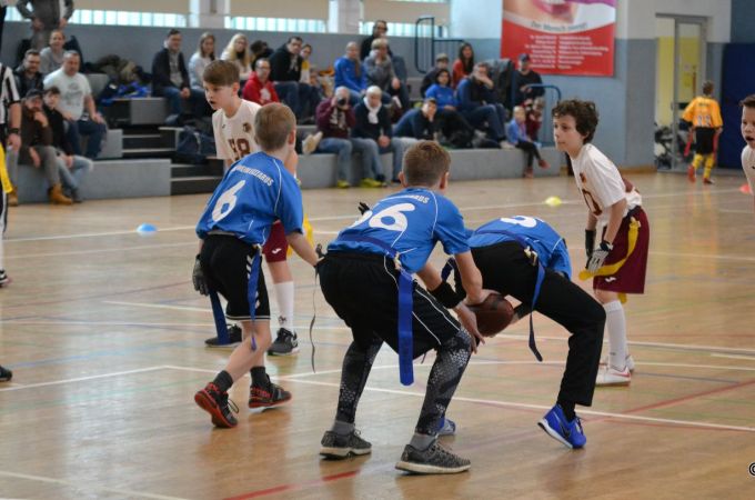 Kelkheim Lizzards vs. Bürstadt Redskins - U13 Flag Football - Flagliga Mitte Winter 2019