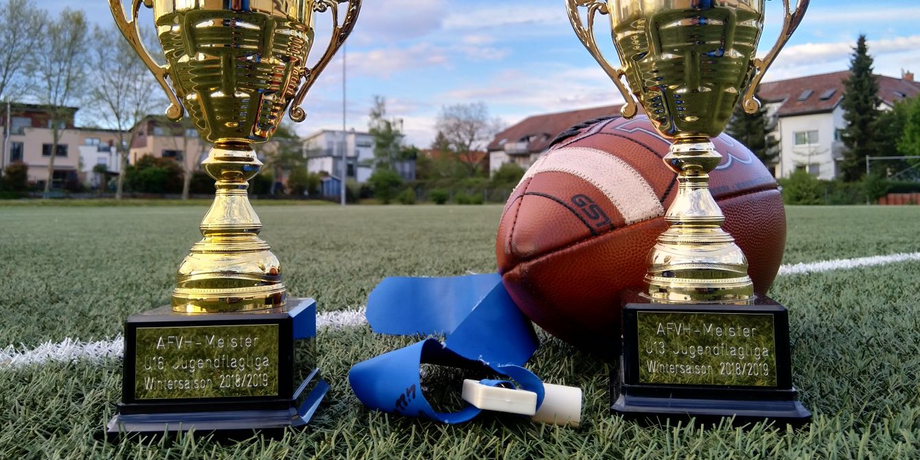Die Flag Footballer der Lizzards U13 und U16 sind Hessenmeister der Flagliga Mitte 2019