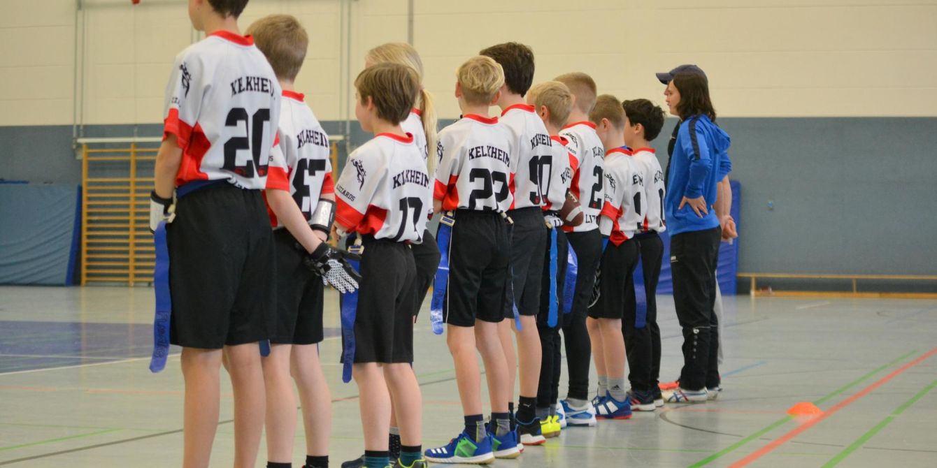U13 Lizzards beim Spieltag der Flagliga Mitte Winter 2019 in Frankfurt