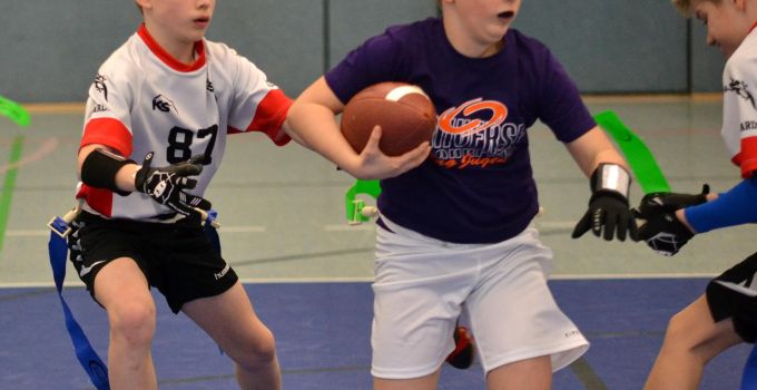 Kelkheim Lizzards vs. Frankfurt Universe - U13 Flag Football - Flagliga Mitte Winter 2019