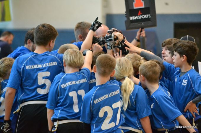 Kelkheim Lizzards vs. Wiesbaden Phantoms - U13 Flag Football - Flagliga Mitte Winter 2019