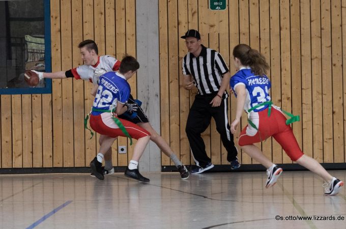 Kelkheim Lizzards vs. Rodgau Pioneers U16 Flag Football - Flagliga Mitte Winter 2019