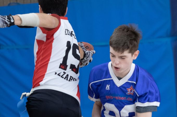 Kelkheim Lizzards vs. Rodgau Pioneers U16 Flag Football - Flagliga Mitte Winter 2019