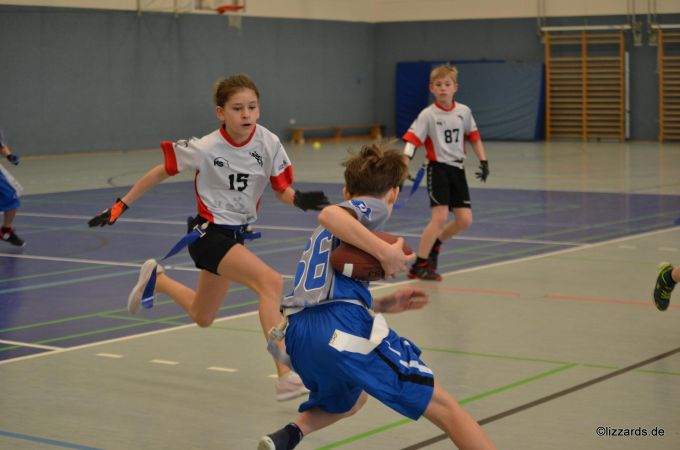 Kelkheim Lizzards vs. Darmstadt Diamonds - U13 Flag Football - Flagliga Mitte Winter 2019