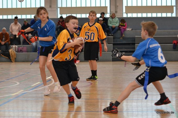 Kelkheim Lizzards vs. Wiesbaden Phantoms - U13 Flag Football - Flagliga Mitte Winter 2019