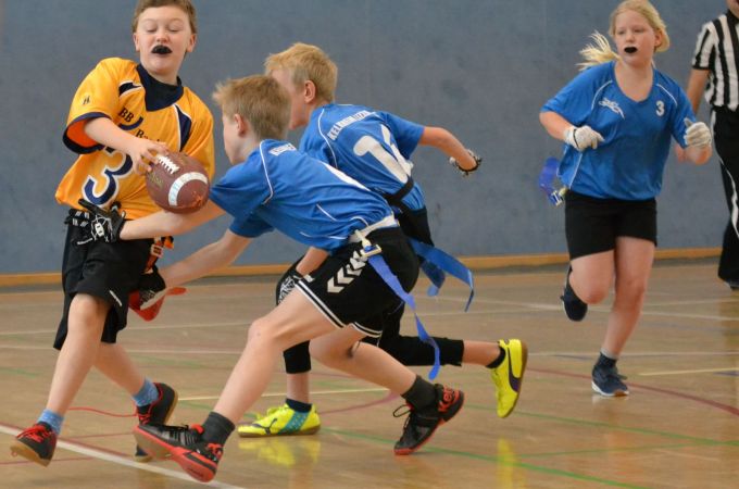 Kelkheim Lizzards vs. Wiesbaden Phantoms - U13 Flag Football - Flagliga Mitte Winter 2019