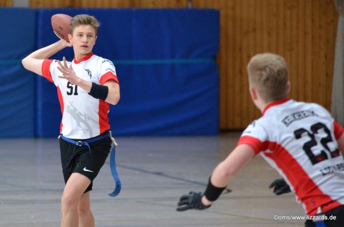 Kelkheim Lizzards vs. Hanau Hornets U16 Flag Football - Flagliga Mitte Winter 2019