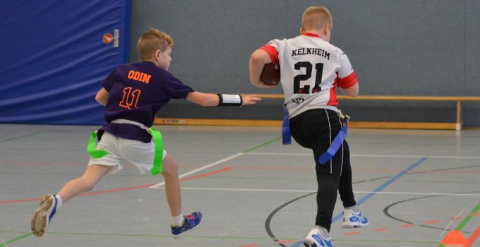 Kelkheim Lizzards vs. Frankfurt Universe - U13 Flag Football - Flagliga Mitte Winter 2019
