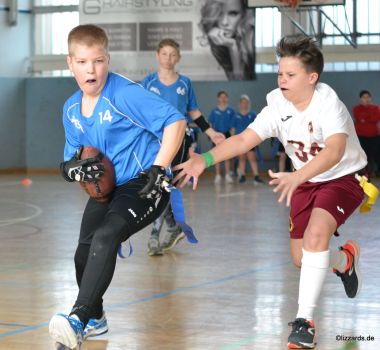 Kelkheim Lizzards vs. Bürstadt Redskins - U13 Flag Football - Flagliga Mitte Winter 2019