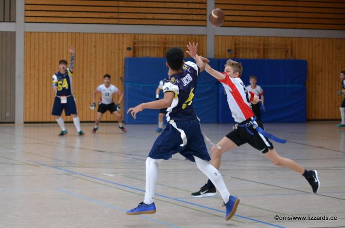 Kelkheim Lizzards vs. Hanau Hornets U16 Flag Football - Flagliga Mitte Winter 2019