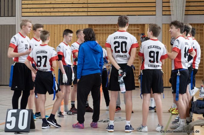Kelkheim Lizzards vs. Rodgau Pioneers U16 Flag Football - Flagliga Mitte Winter 2019