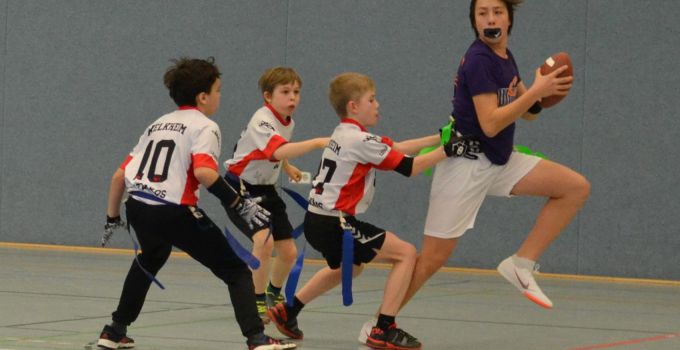 Kelkheim Lizzards vs. Frankfurt Universe - U13 Flag Football - Flagliga Mitte Winter 2019