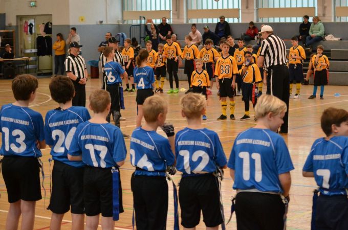 Kelkheim Lizzards vs. Wiesbaden Phantoms - U13 Flag Football - Flagliga Mitte Winter 2019