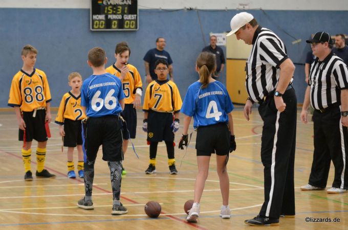 Kelkheim Lizzards vs. Wiesbaden Phantoms - U13 Flag Football - Flagliga Mitte Winter 2019