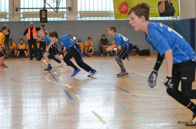Kelkheim Lizzards vs. Wiesbaden Phantoms - U13 Flag Football - Flagliga Mitte Winter 2019