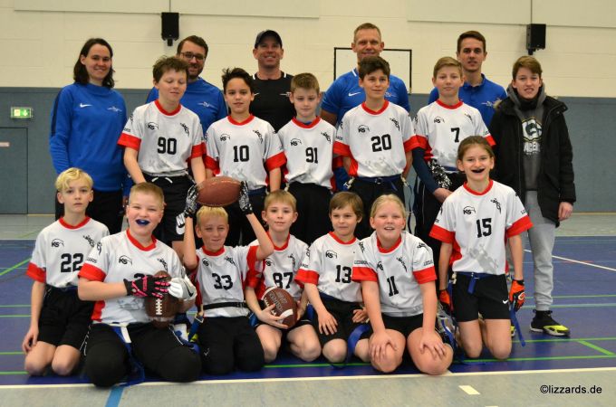 Kelkheim Lizzards vs. Darmstadt Diamonds - U13 Flag Football - Flagliga Mitte Winter 2019