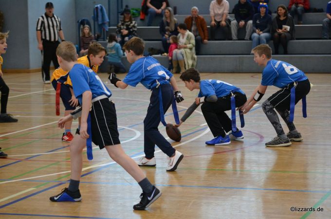 Kelkheim Lizzards vs. Wiesbaden Phantoms - U13 Flag Football - Flagliga Mitte Winter 2019