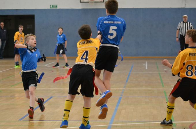 Kelkheim Lizzards vs. Wiesbaden Phantoms - U13 Flag Football - Flagliga Mitte Winter 2019