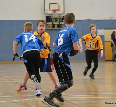 Kelkheim Lizzards vs. Wiesbaden Phantoms - U13 Flag Football - Flagliga Mitte Winter 2019