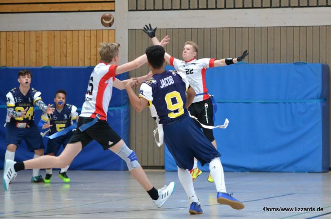 Kelkheim Lizzards vs. Hanau Hornets U16 Flag Football - Flagliga Mitte Winter 2019