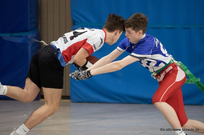 Kelkheim Lizzards vs. Rodgau Pioneers U16 Flag Football - Flagliga Mitte Winter 2019