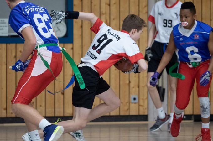 Kelkheim Lizzards vs. Rodgau Pioneers U16 Flag Football - Flagliga Mitte Winter 2019