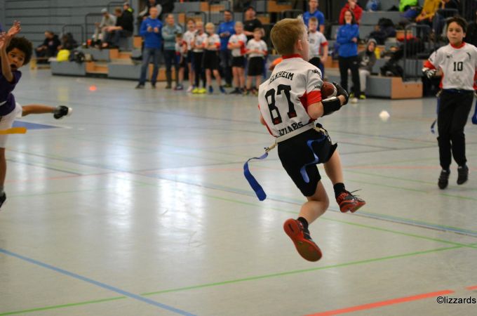 Kelkheim Lizzards vs. Frankfurt Universe - U13 Flag Football - Flagliga Mitte Winter 2019